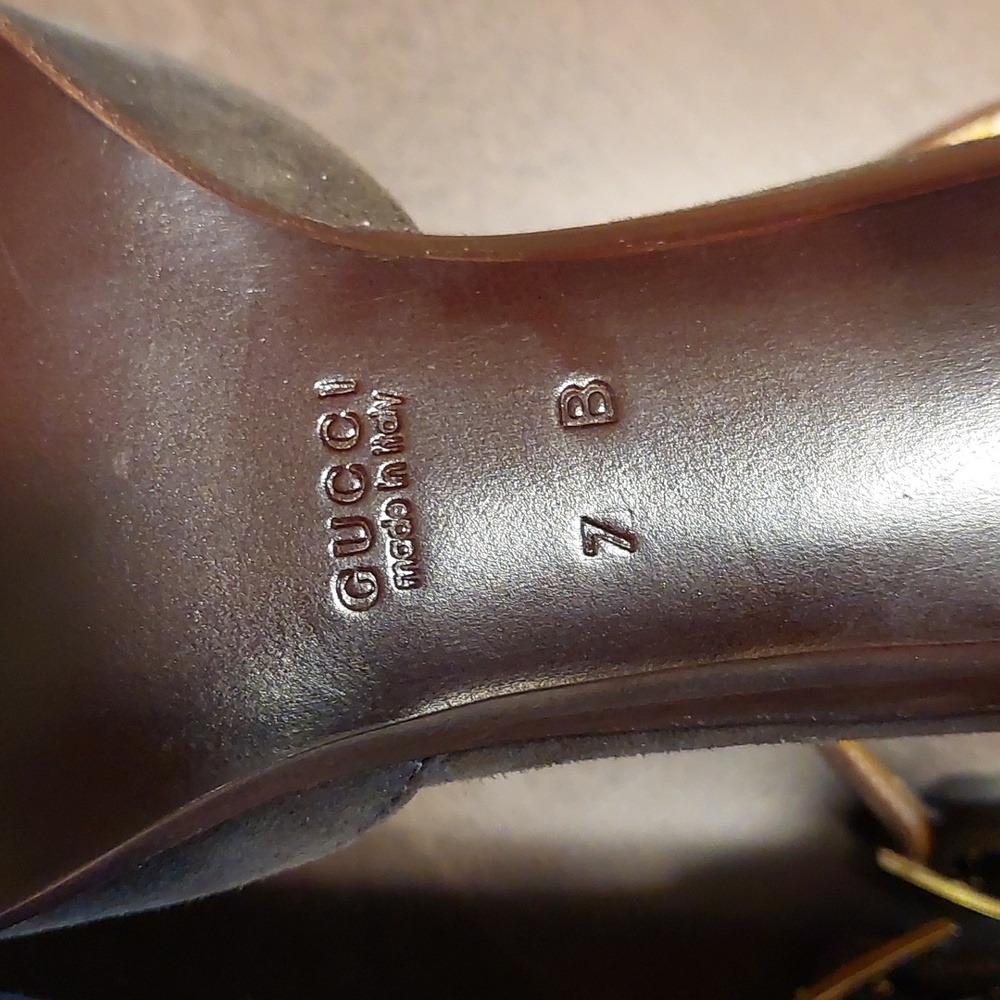 Gucci Brown and Black Heels - Picture 14 of 16